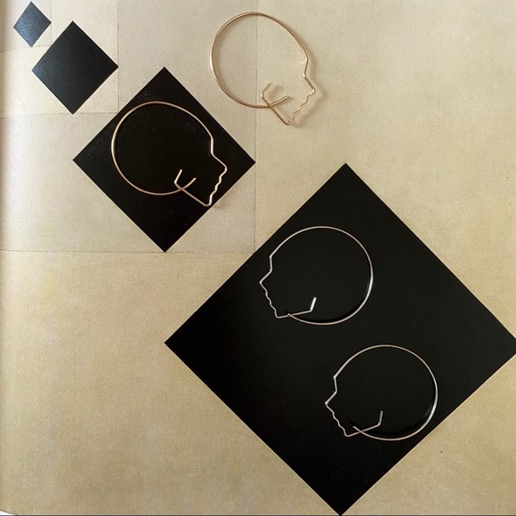 ❤️‍🔥𝕤𝕒𝕝𝕖❤️‍🔥 face hoop earrings - Picture 5 of 9